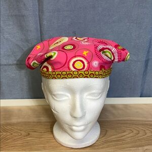 Gagou Tagou Pink Circle Print Bandana Scarf for baby